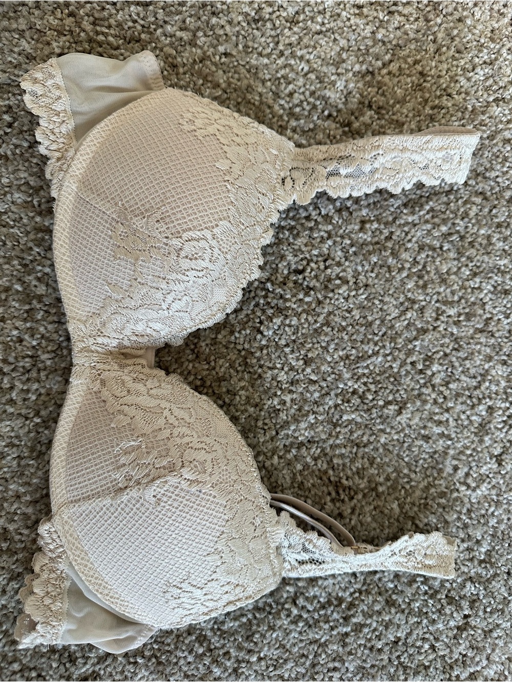 intimissimi Cream lace pretty flowers push up bra 34B